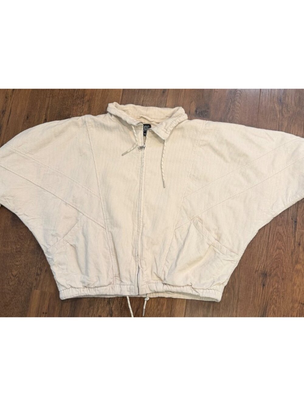 Urban Outfitters BDG Ribbed Cropped Jacket Cream sz XS - Picture 8 of 11
